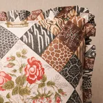 SO18012204 | Caldwell Patchwork Chintz Pillow - Rose and Chocolate Schumacher Caldwell Patchwork Chintz Pillow in Rose and Chocolate (SO18012204)