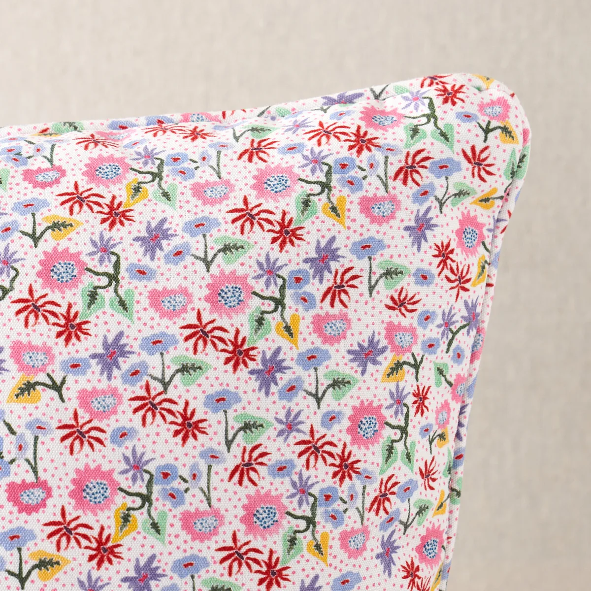 SO18017012 | Calico Pillow - Spezzatura Schumacher Calico Pillow in Spezzatura (SO18017012)