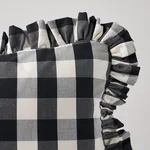 SO6304415 | Camden Cotton Check Pillow - Black Schumacher Camden Cotton Check Pillow in Black (SO6304415)