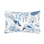 Schumacher Campagne Pillow in Bleu & Gris (SO17595217)
