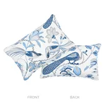 Schumacher Campagne Pillow in Bleu & Gris (SO17595217)