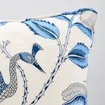 Schumacher Campagne Pillow in Bleu & Gris (SO17595217)