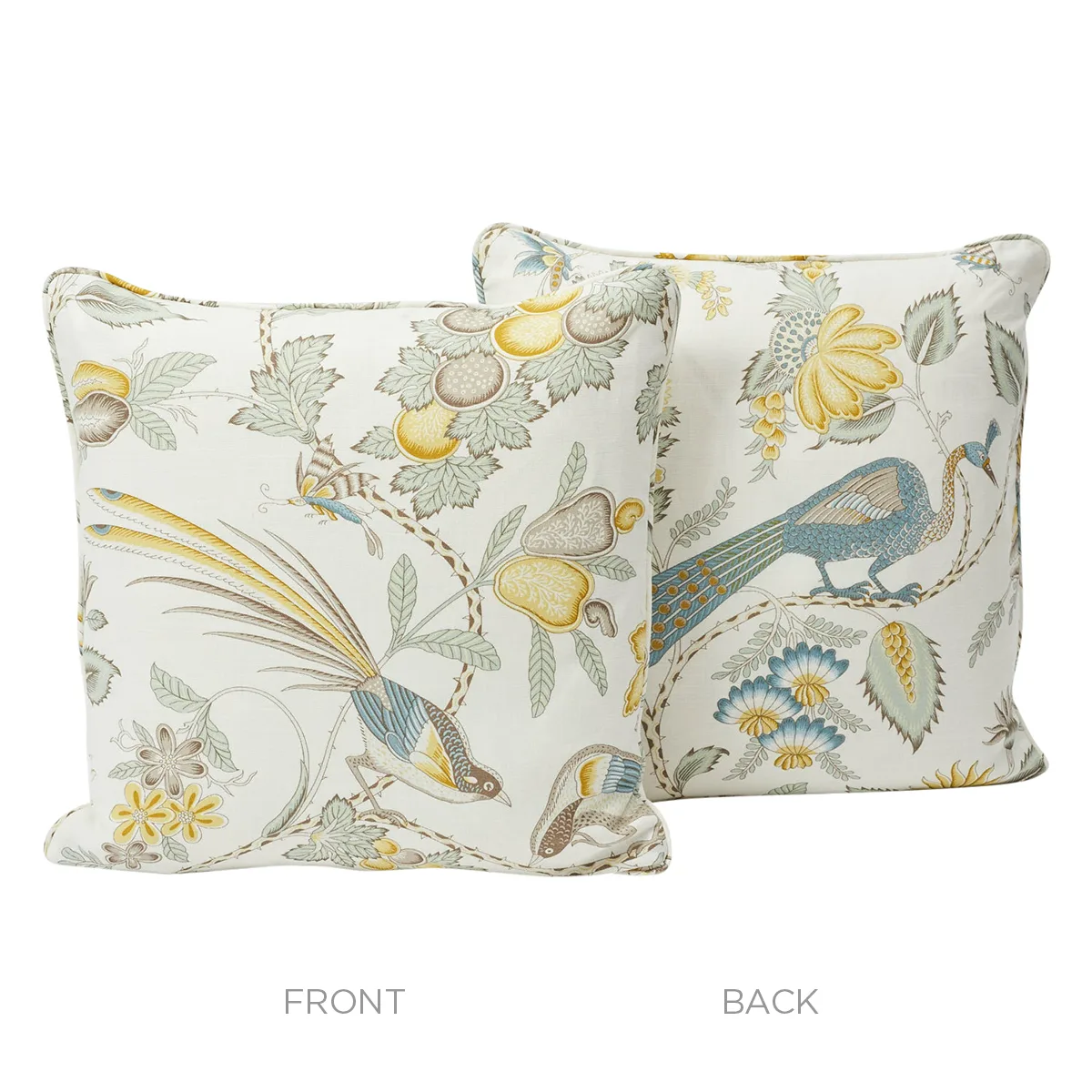 Campagne Pillow - Cadet & Citron Schumacher Campagne Pillow in Cadet & Citron