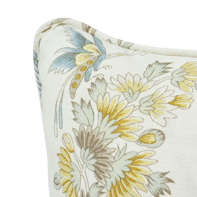 Campagne Pillow - Cadet & Citron Schumacher Campagne Pillow in Cadet & Citron