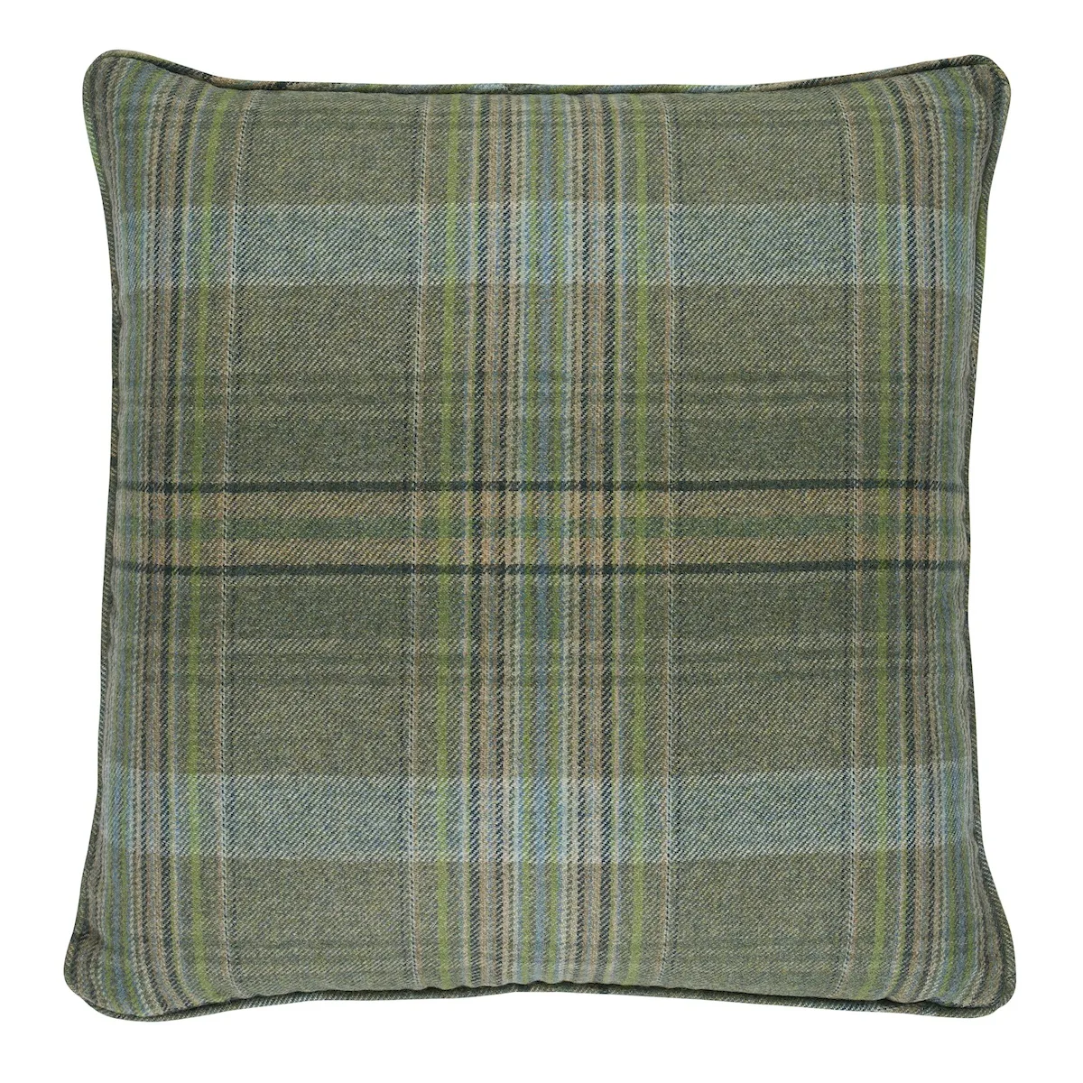 Schumacher Campbell Plaid Pillow in Forest
