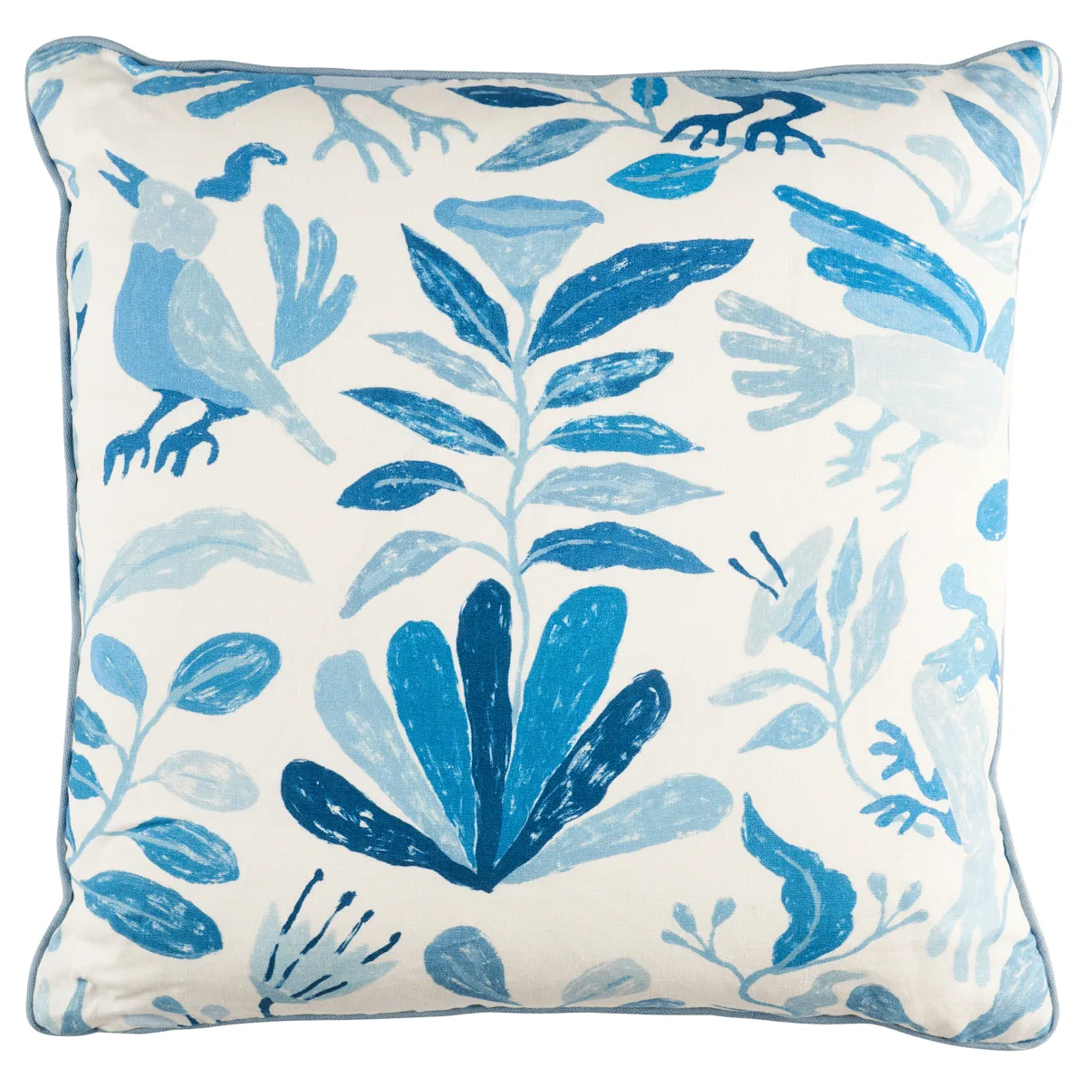 Schumacher Canopy Pillow in Blue Birds (SO18085106)