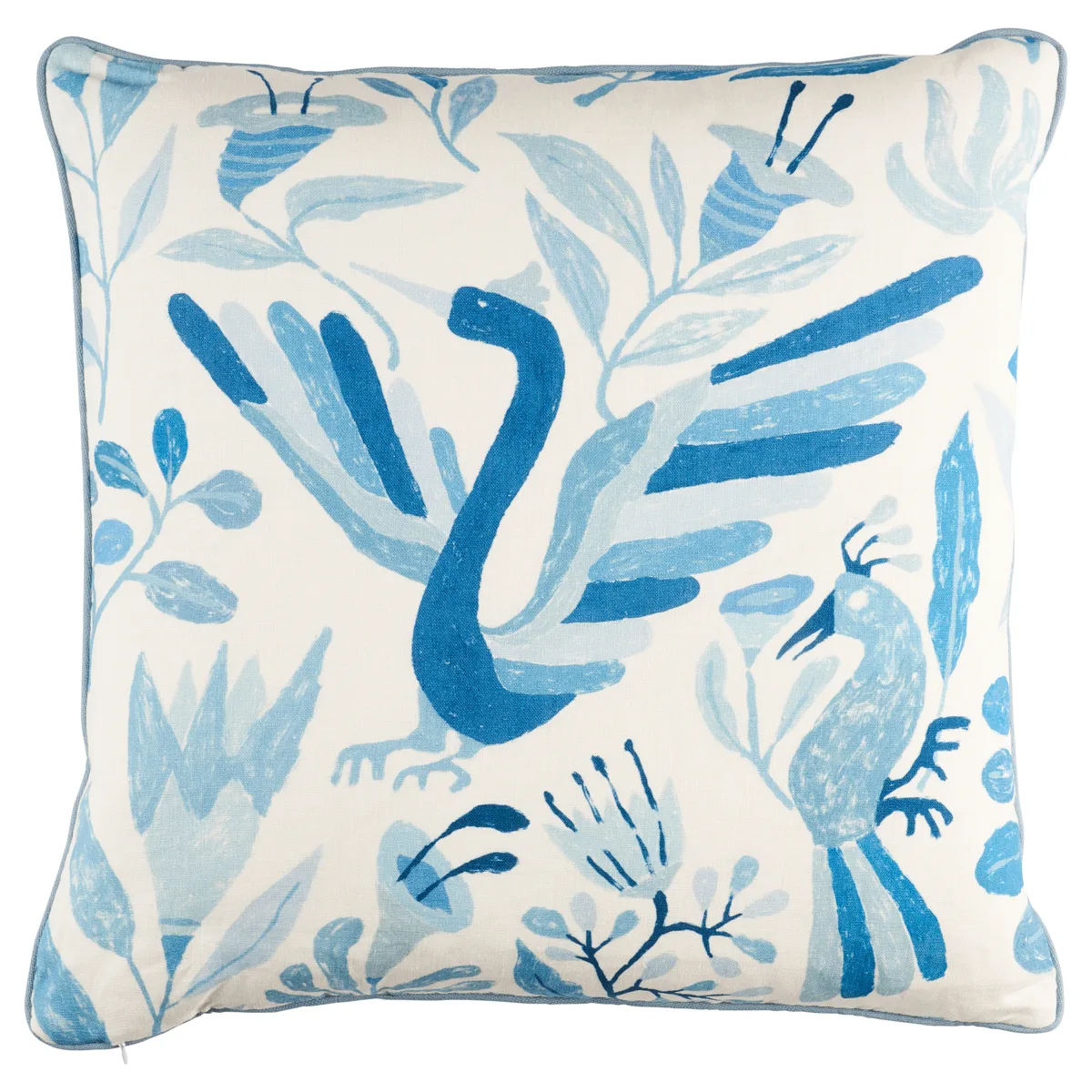 Schumacher Canopy Pillow in Blue Birds (SO18085106)