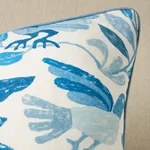 SO18085106 | Canopy Pillow - Blue Birds Schumacher Canopy Pillow in Blue Birds (SO18085106)