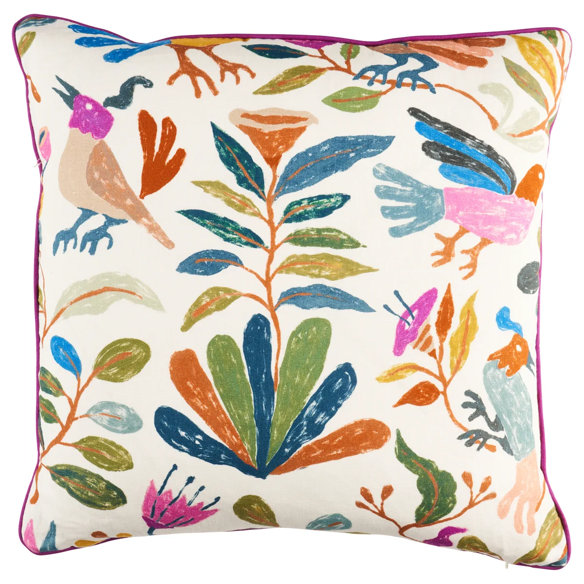 Schumacher Canopy Pillow in Multi Birds (SO18085006)