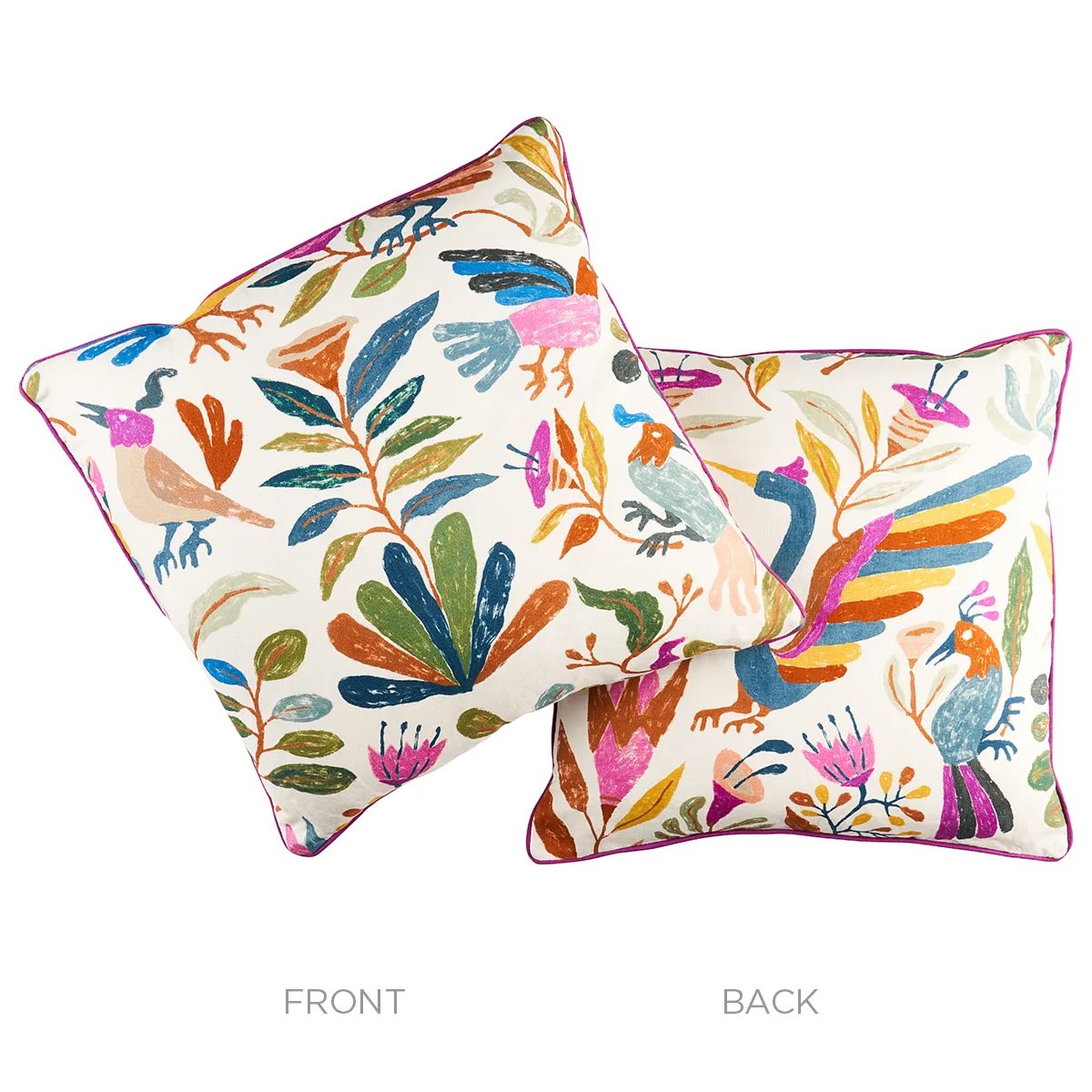 SO18085006 | Canopy Pillow - Multi Birds Schumacher Canopy Pillow in Multi Birds (SO18085006)