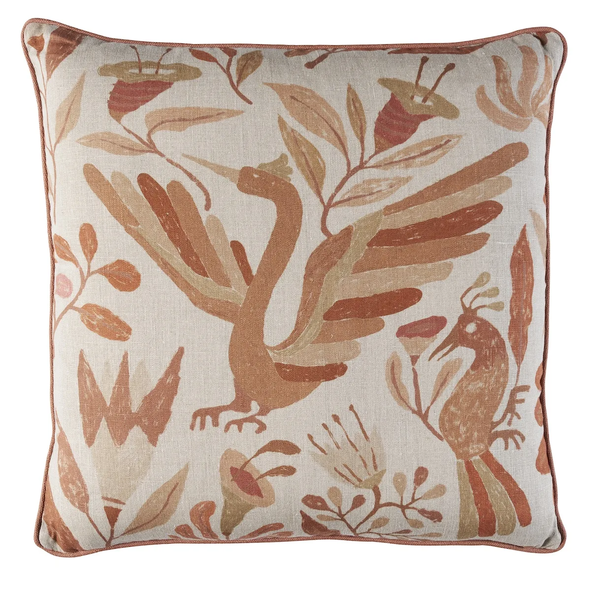 Schumacher Canopy Pillow in Terracotta (SO18085206)