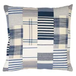 SO8290006 | Carlisle Patchwork Pillow - Indigo Schumacher Carlisle Patchwork Pillow in Indigo (SO8290006)
