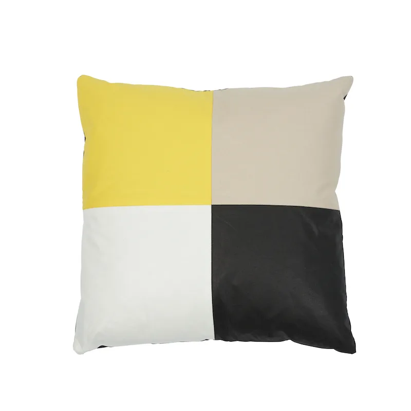 Schumacher Cecil Cotton Chintz Pillow in Yellow with Neutrals (SO7698204)