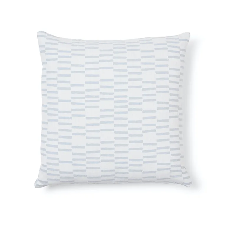 Schumacher Cedar Tree Neck Pillow in Sky