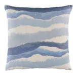 Chandler Warp Print Pillow - Lagoon Schumacher Chandler Warp Print Pillow in Lagoon