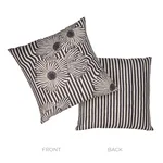 SO18254206 | Chaney Floral Stripe Pillow - Carbon Schumacher Chaney Floral Stripe Pillow in Carbon (SO18254206)