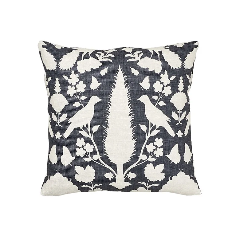 Schumacher Chenonceau Pillow in Charcoal (SO17356304)