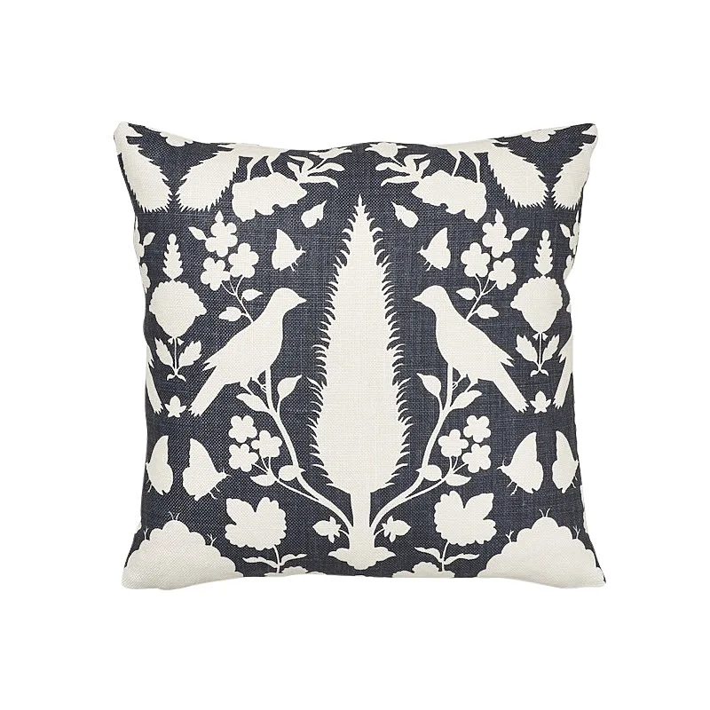 Schumacher Chenonceau Pillow in Charcoal (SO17356304)