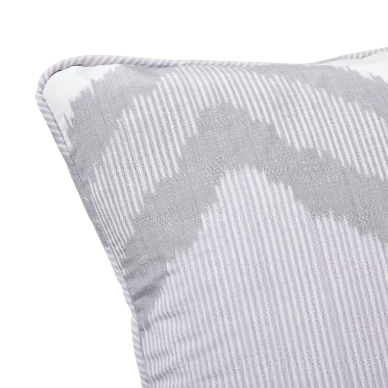 Schumacher Chevron Ikat Pillow in Lilac (SO7263205)