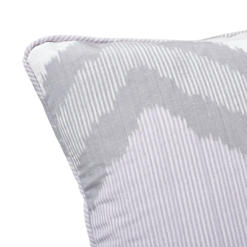 Schumacher Chevron Ikat Pillow in Lilac (SO7263205)