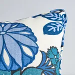 Schumacher Chiang Mai Dragon I/O Pillow in China Blue