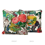 Schumacher Chiang Mai Dragon Pillow in Alabaster