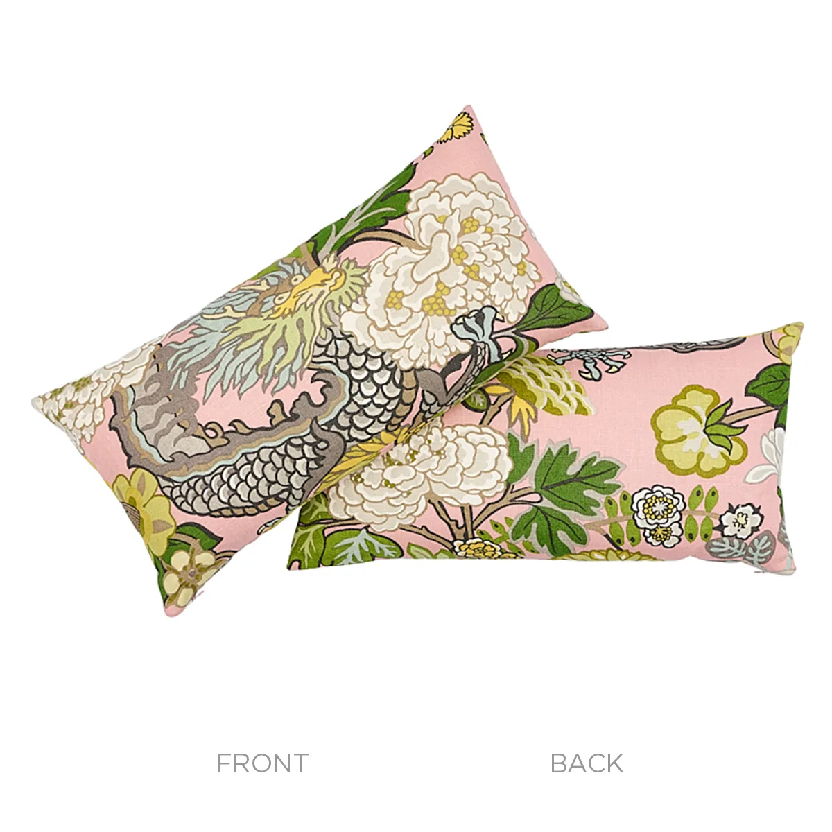 SO17328018 | Chiang Mai Dragon Pillow - Blush Schumacher Chiang Mai Dragon Pillow in Blush (SO17328018)