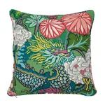 Chiang Mai Dragon Pillow - Jade Schumacher Chiang Mai Dragon Pillow in Jade