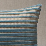 SO8215018 | Chimay Stripe Velvet - Ciel Schumacher Chimay Stripe Velvet pillow in Ciel (SO8215018)