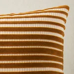 SO8215118 | Chimay Stripe Velvet Pillow - Bronze Schumacher Chimay Stripe Velvet Pillow in Bronze (SO8215118)