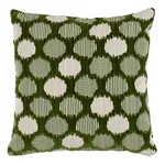 Schumacher Cirque Velvet Pillow in Green