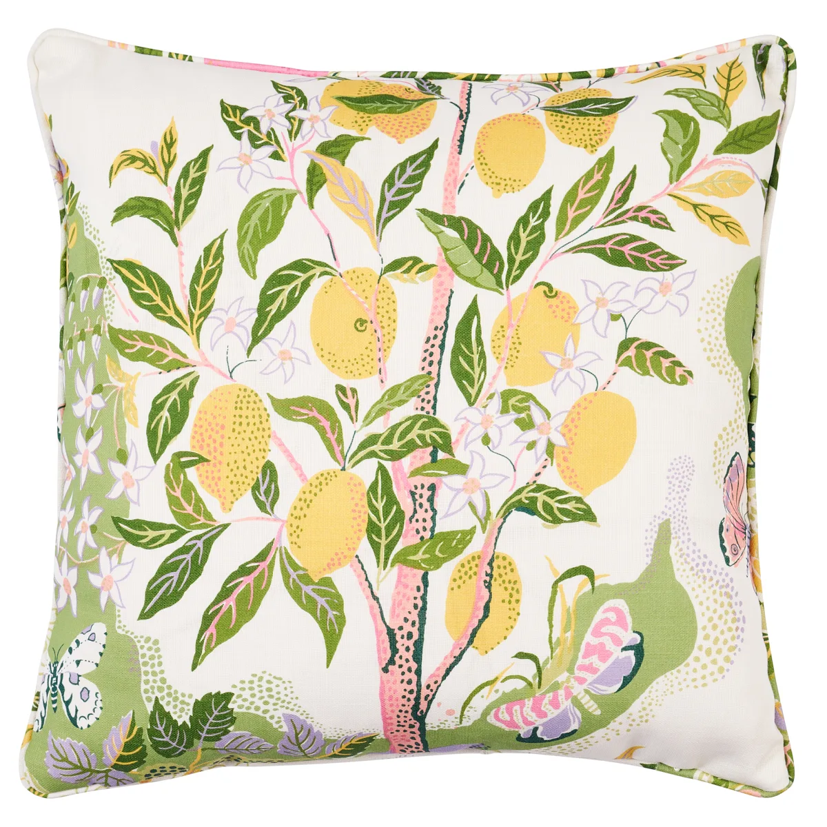 Schumacher Citrus Garden I/O Pillow in Garden