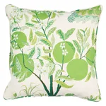 Schumacher Citrus Garden I/O Pillow in Leaf