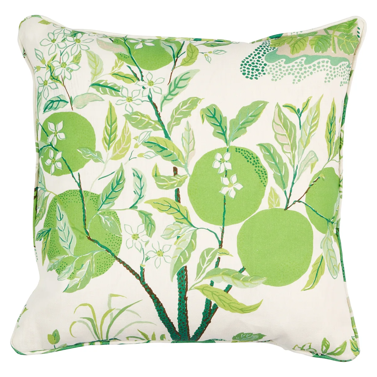 Schumacher Citrus Garden I/O Pillow in Leaf
