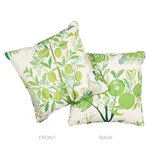 Schumacher Citrus Garden I/O Pillow in Leaf