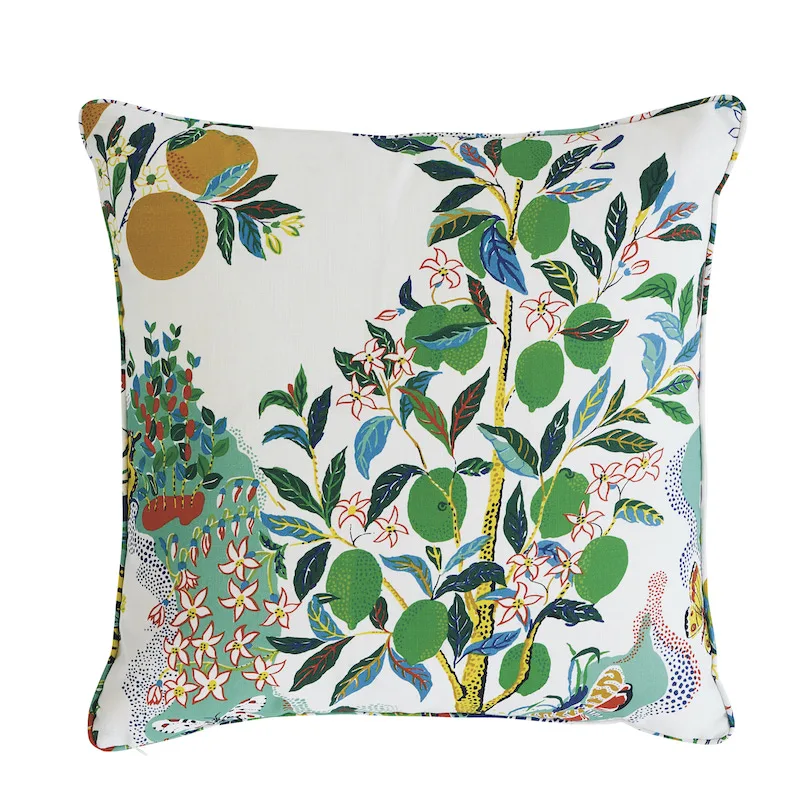 Schumacher Citrus Garden I/O Pillow in Primary (SO17733006)