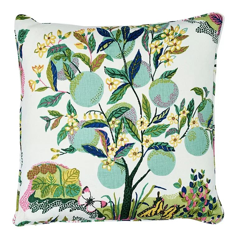 Schumacher Citrus Garden Pillow in Lime (SO17576206)