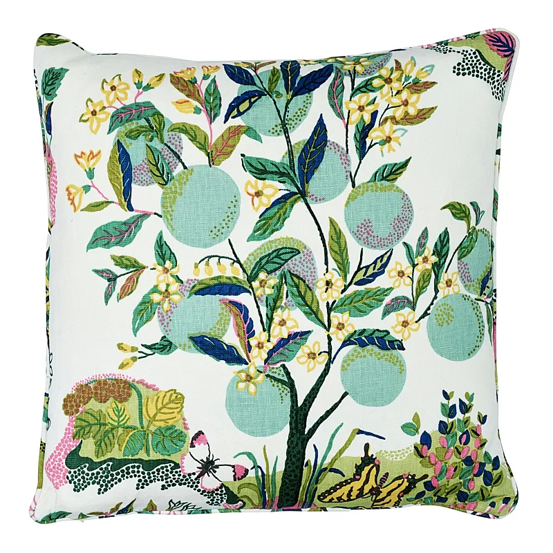 Schumacher Citrus Garden Pillow in Lime (SO17576206)