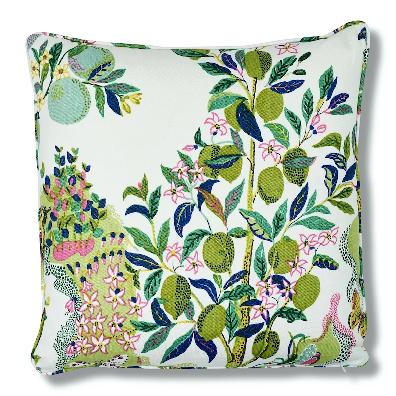 Schumacher Citrus Garden Pillow in Lime (SO17576206)