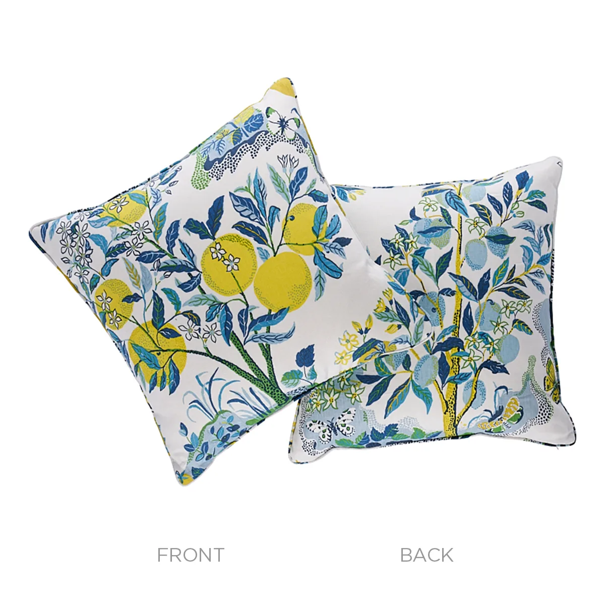Citrus Garden Pillow - Pool Schumacher Citrus Garden Pillow in Pool