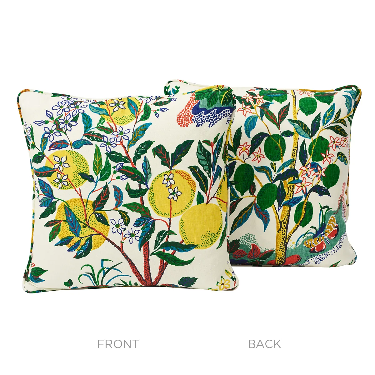 Citrus Garden Pillow - Primary Schumacher Citrus Garden Pillow in Primary