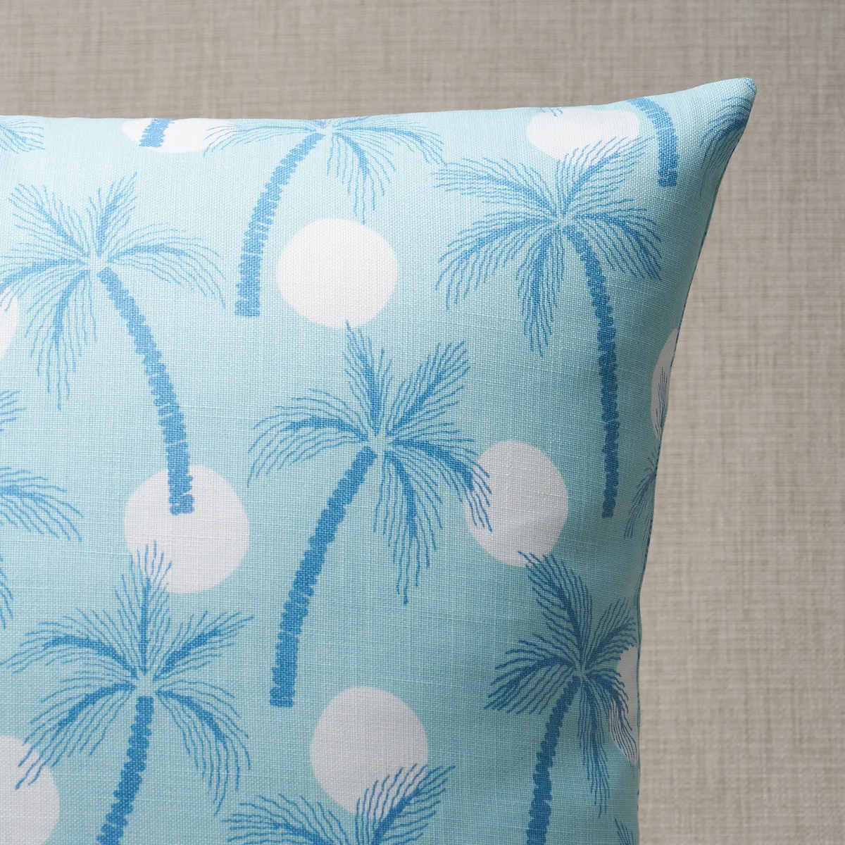 Schumacher Clarabella Palm I/O Pillow in Pool (SO18101205)