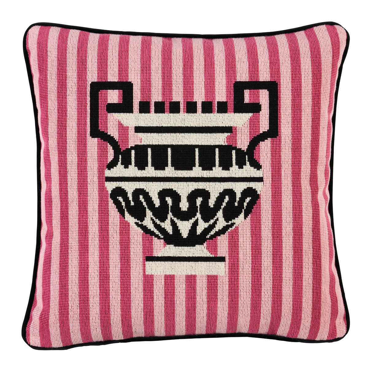 Schumacher Clermont Épinglé Pillow in Pink (SO8214203)