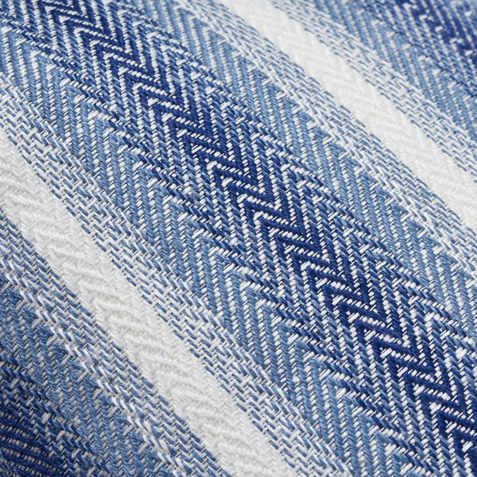 SO7666005 | Colada Stripe Pillow - Blue & White Schumacher Colada Stripe Pillow in Blue & White (SO7666005)