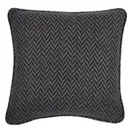 Colorado Pillow - Charcoal/Nickel Schumacher Colorado Pillow in Charcoal/Nickel