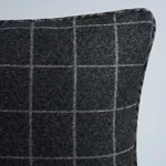 Colorado Pillow - Charcoal/Nickel Schumacher Colorado Pillow in Charcoal/Nickel