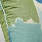 SO17847005 | Colorblock Ikat Pillow - Aqua Schumacher Colorblock Ikat Pillow in Aqua (SO17847005)