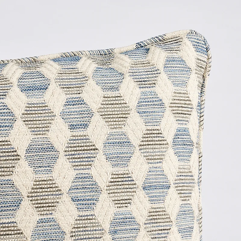 Schumacher Coquina Pillow in Blue