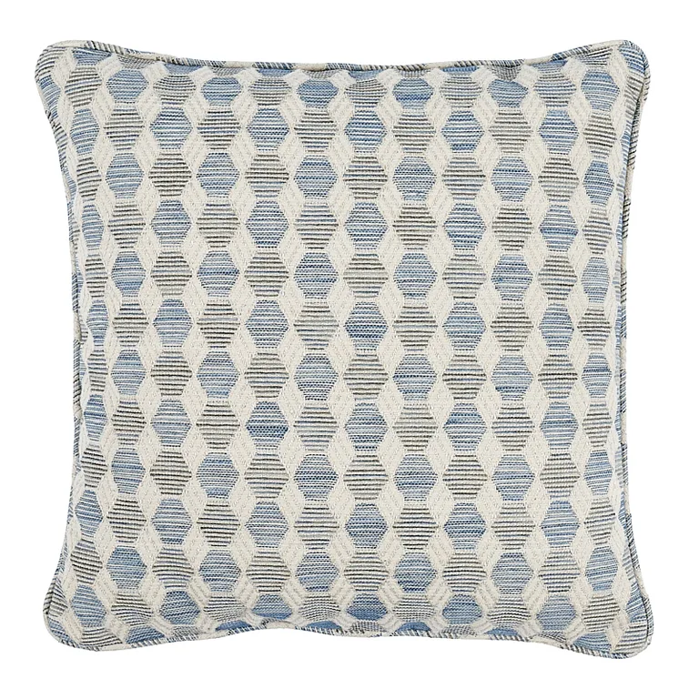 Schumacher Coquina Pillow in Blue