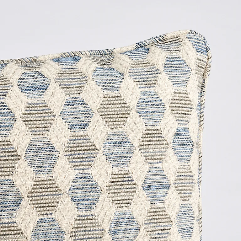 Schumacher Coquina Pillow in Blue